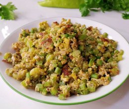 蒜辣豉香芹菜蛋的做法