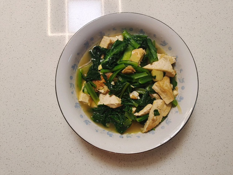 小白菜炖豆腐的做法