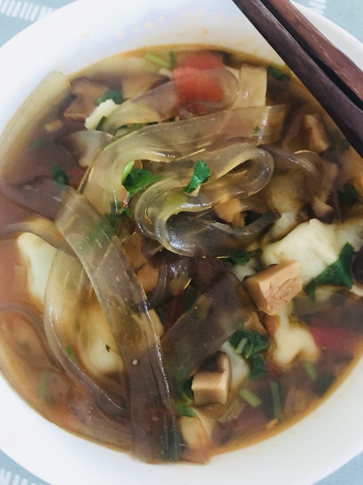 饺子粉汤的做法
