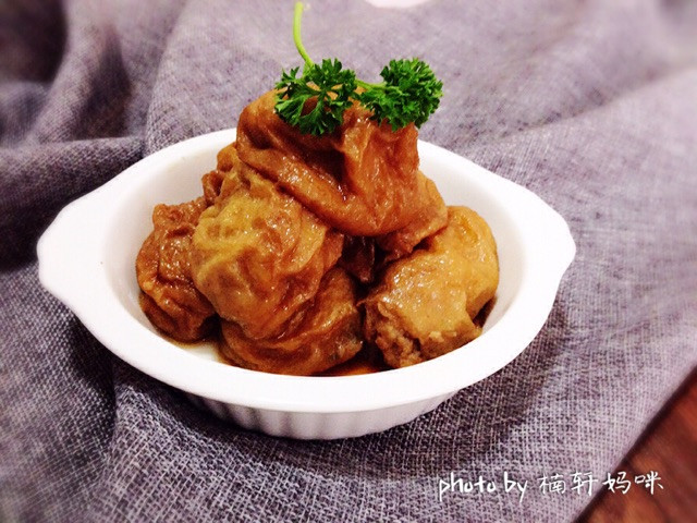 油面筋包肉的做法