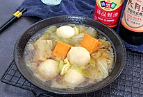 墨鱼丸炖白菜的做法