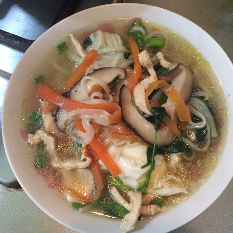 鸡丝面的做法