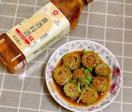 #红梅黄酒料酒家宴争霸赛#苦瓜酿肉的做法