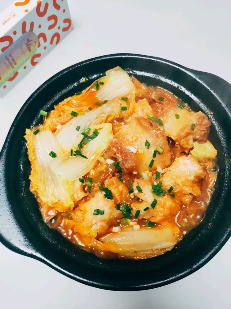 虾滑油条娃娃菜的做法