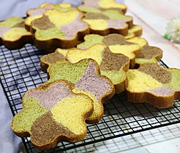 四色花型吐司的做法