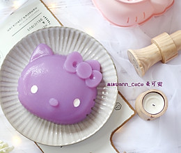 #洗手作羹汤#粉嫩粉嫩的Hello Kitty果蔬紫凉粉的做法