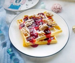 小米华夫饼，营养好促发育，孩子个子长得快#人人能开小吃店#的做法