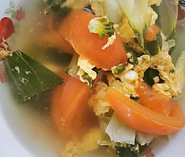 西红柿青菜蛋汤的做法