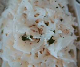 炝拌莲藕的做法