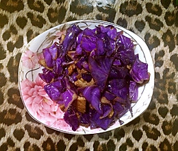紫甘蓝小炒的做法