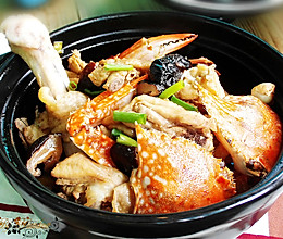 花蟹焖鸡的做法