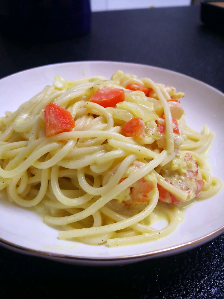 咖喱意面的做法