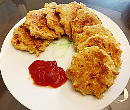 #我们约饭吧#快手早餐 黑椒鸡肉饼的做法