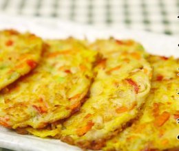 超级鲜鲜鲜的金针菇杂菜饼的做法