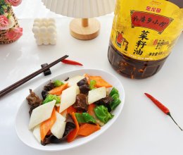 #寻味外婆乡传承春日宴#山药炒胡萝卜的做法