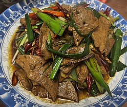 爆炒猪肝的做法