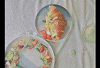 #美食视频挑战赛#Brunch高颜值可颂三明治的做法