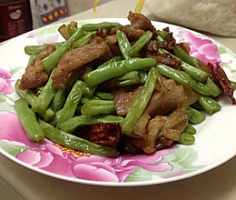 四季豆炒五花肉的做法