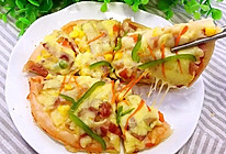 培根蔬菜披萨的做法