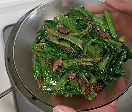 豆豉鲮鱼油麦菜的做法