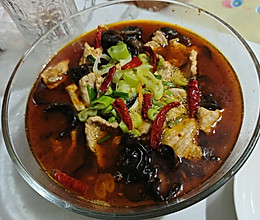 家庭版简易水煮肉片的做法