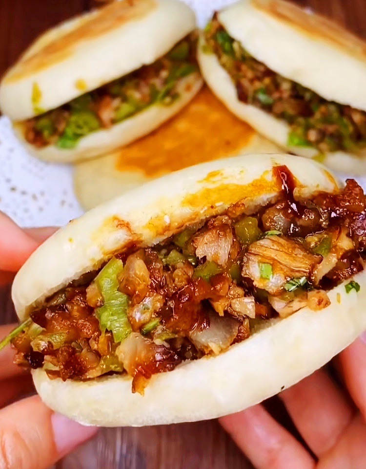 夹肉饼的做法