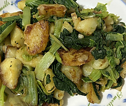 小白菜烩土豆的做法