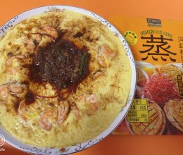 #花式新美味就酱简单#虾仁豆腐炖蛋羹的做法