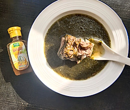 #鸡汁入家宴 感恩正当“食”#头水紫菜炖脊骨的做法