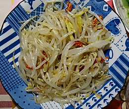 凉拌绿豆芽的做法