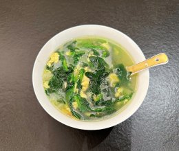 菠菜蛋花汤的做法
