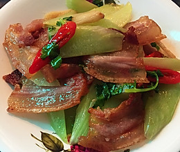莴笋炒腊肉的做法