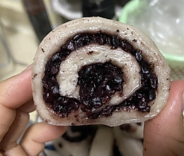 奶香紫米馒头卷的做法