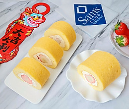 #快速GET丰盛春节家宴#草莓蛋糕卷的做法
