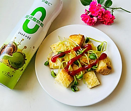 #纳福汇轻松喷出美味#酥香面包丁的做法