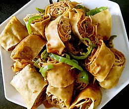 百叶肉卷的做法