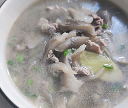 平菇肉片汤的做法