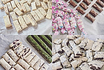 手工牛轧糖原味抹茶可可奥利奥蔓越莓的做法