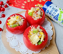 #奈特兰芝士粉挑战赛#柿柿如意 ~芝士炒饭的做法
