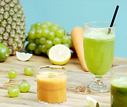 黄瓜柠檬气泡水 胡萝卜凤梨薄荷 森呼吸｜美食台的做法