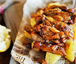 强迫症根治指南。无油的香喷喷烤鸡腿肉的做法