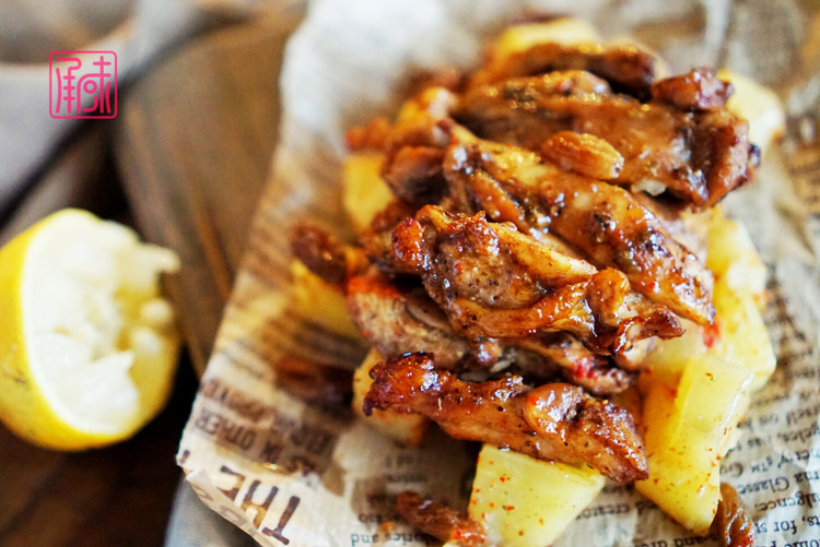 强迫症根治指南。无油的香喷喷烤鸡腿肉的做法