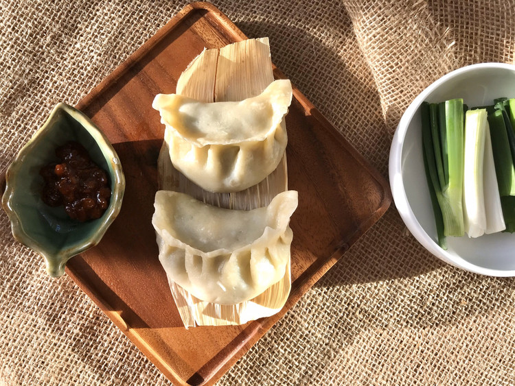 春天的味道～苔菜烫面包子的做法