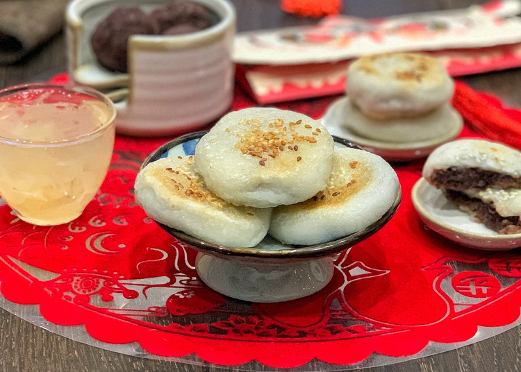 豆沙糯米饼的做法