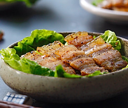 香煎五花肉～无酱无香精色素、醇享五花香的做法