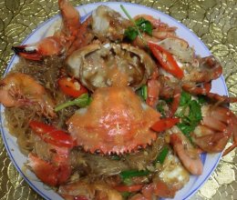 香辣粉丝梭子蟹的做法