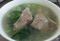 菠菜猪肝汤的做法