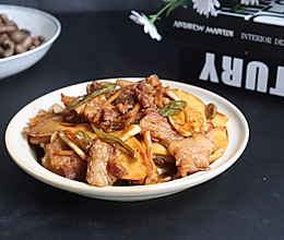 茭白炒肉的做法