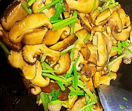 肉片炒香菇.的做法