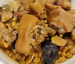 黄豆焖猪蹄的做法